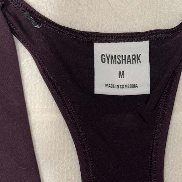 Women's burgundy Sports Bra - Picture 3 of 4